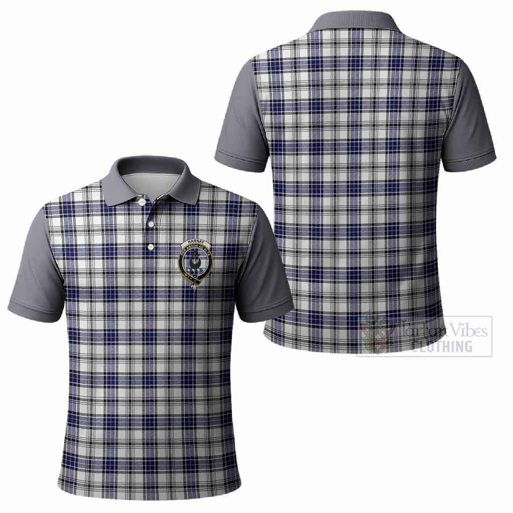 Hannay Tartan Accent Polo Shirt with Family Crest