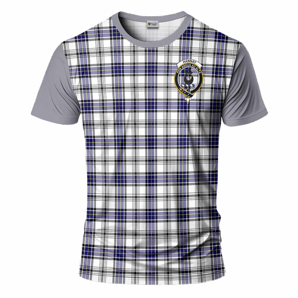Hannay Tartan Accent T-Shirt with Family Crest