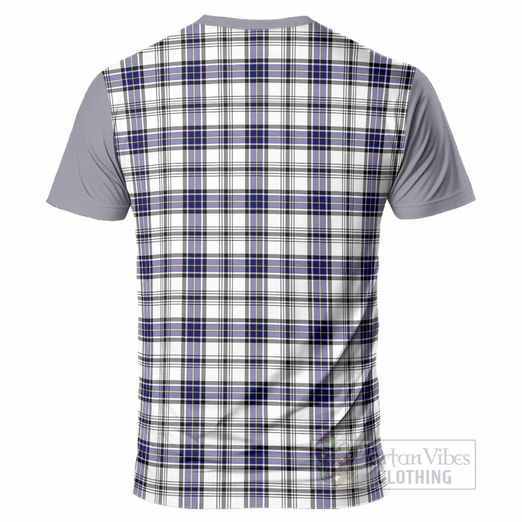 Hannay Tartan Accent T-Shirt with Family Crest