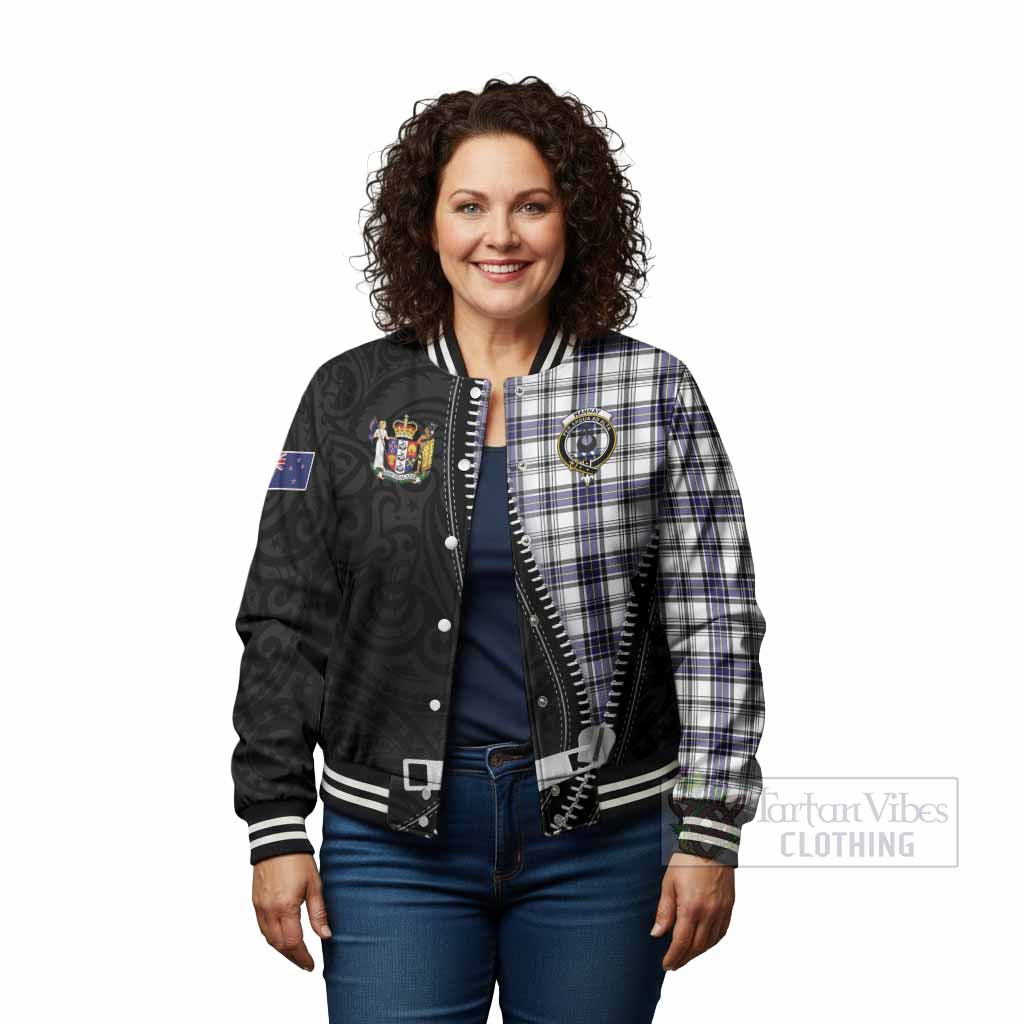 Hannay Tartan Baseball Jacket New Zealand Pattern Unique Zipper Stylized