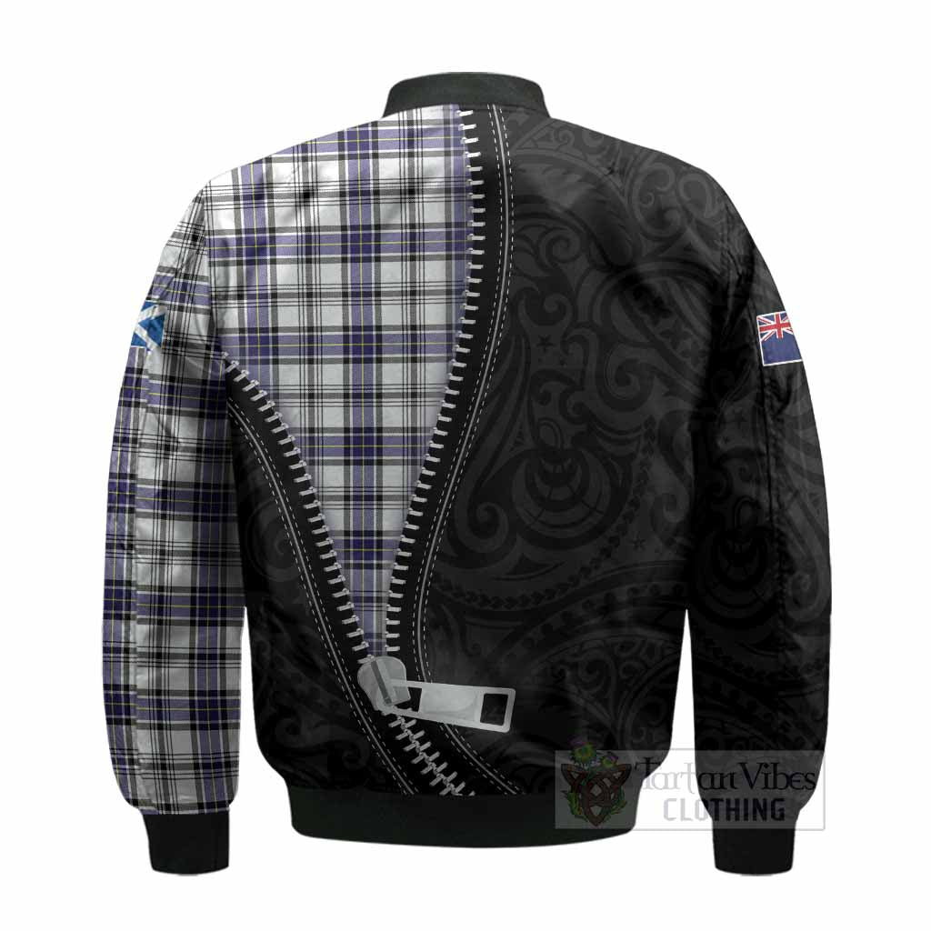 Hannay Tartan Bomber Jacket New Zealand Pattern Unique Zipper Stylized