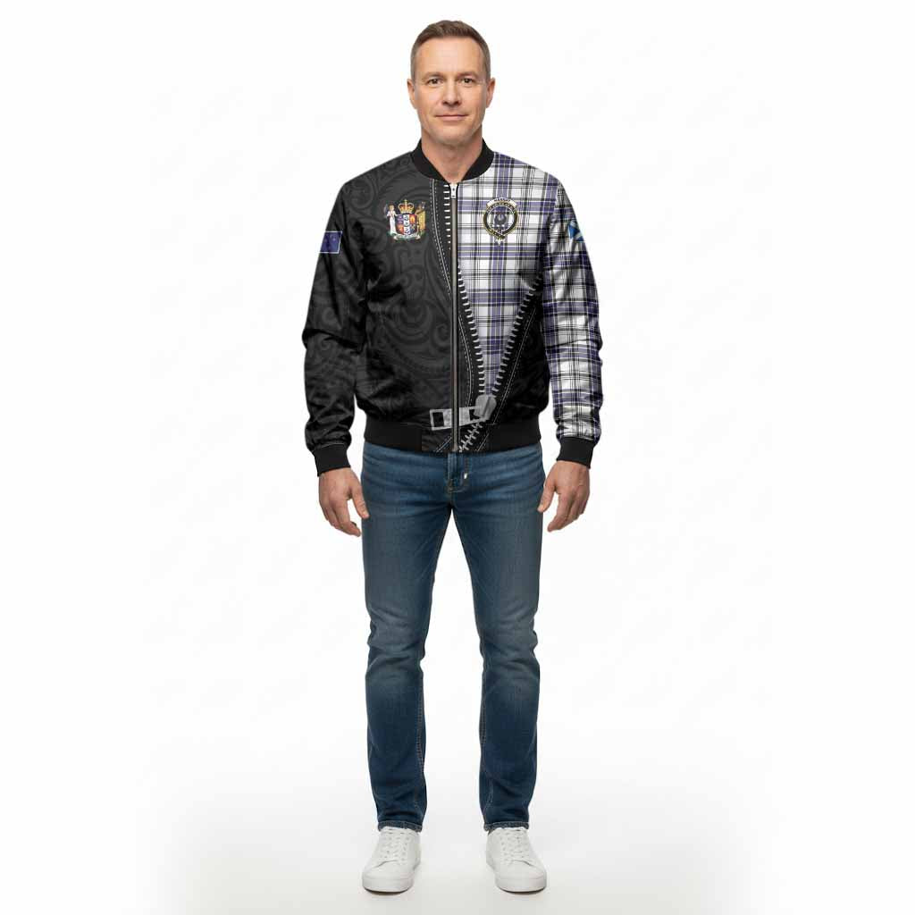 Hannay Tartan Bomber Jacket New Zealand Pattern Unique Zipper Stylized