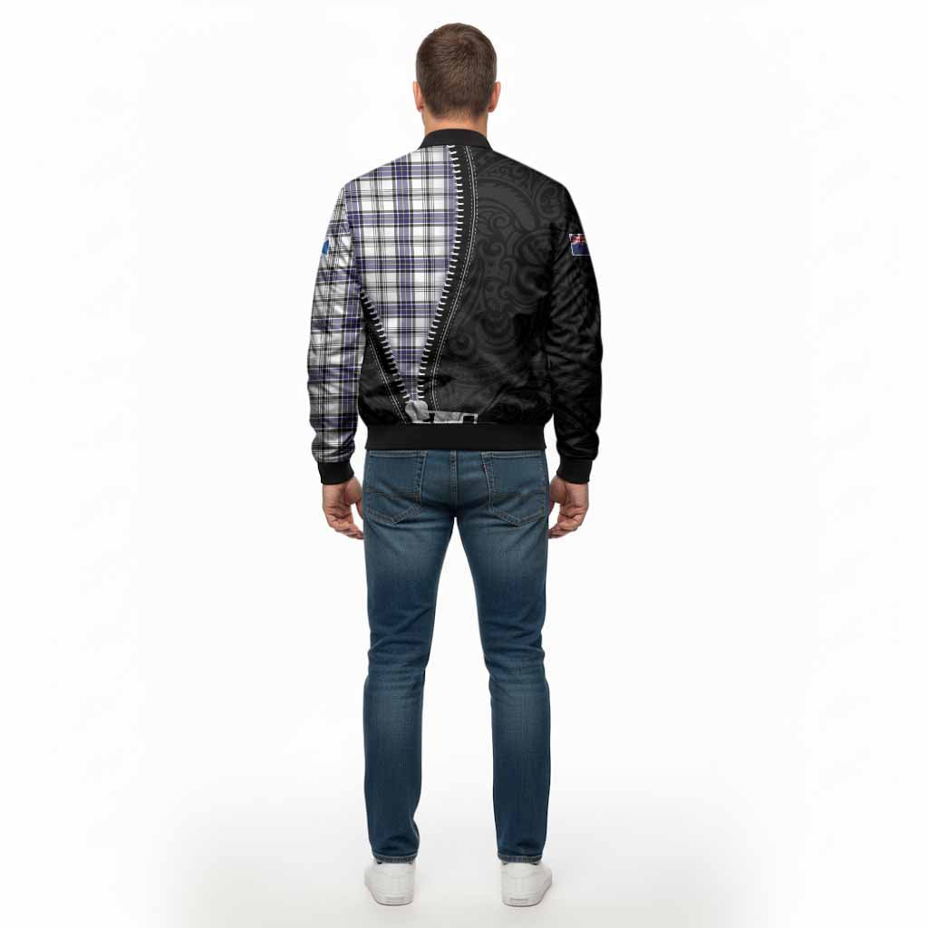 Hannay Tartan Bomber Jacket New Zealand Pattern Unique Zipper Stylized
