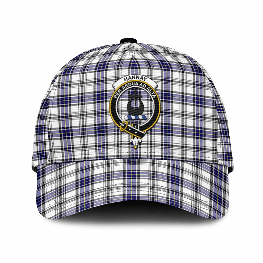 Hannay Tartan Classic Cap with Family Crest