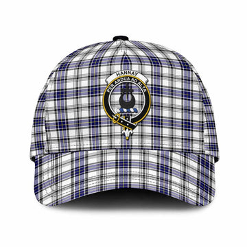 Hannay Tartan Classic Cap with Family Crest