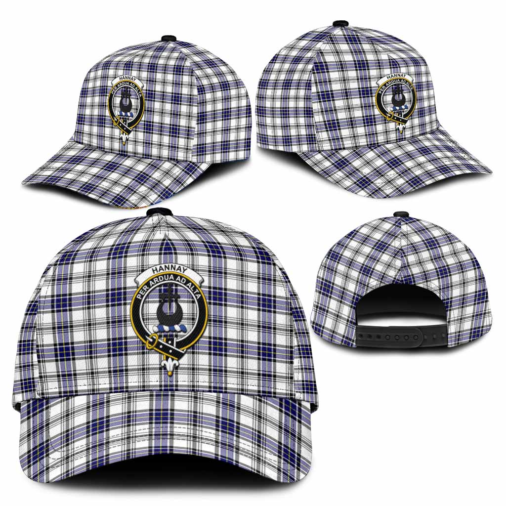 Hannay Tartan Classic Cap with Family Crest