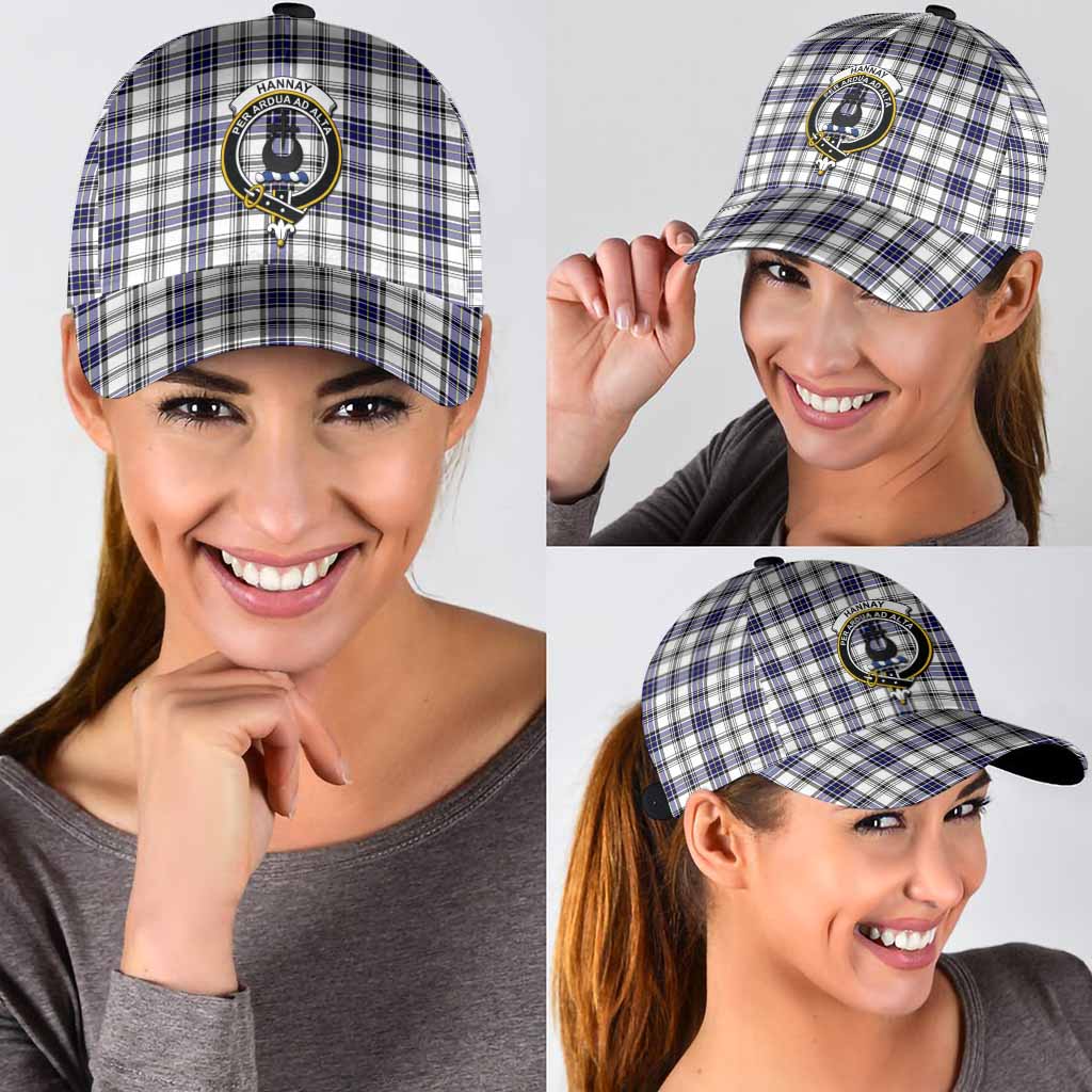 Hannay Tartan Classic Cap with Family Crest
