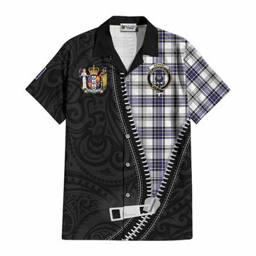 Hannay Tartan Cotton Hawaiian Shirt New Zealand Pattern Unique Zipper Stylized