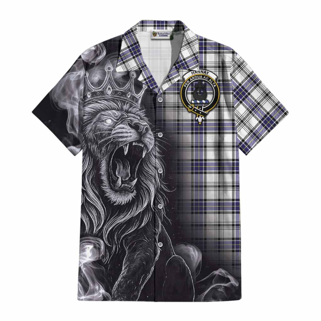 Hannay Tartan Cotton Hawaiian Shirt Roaring Lion Heritage