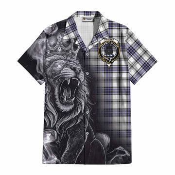 Hannay Tartan Cotton Hawaiian Shirt Roaring Lion Heritage
