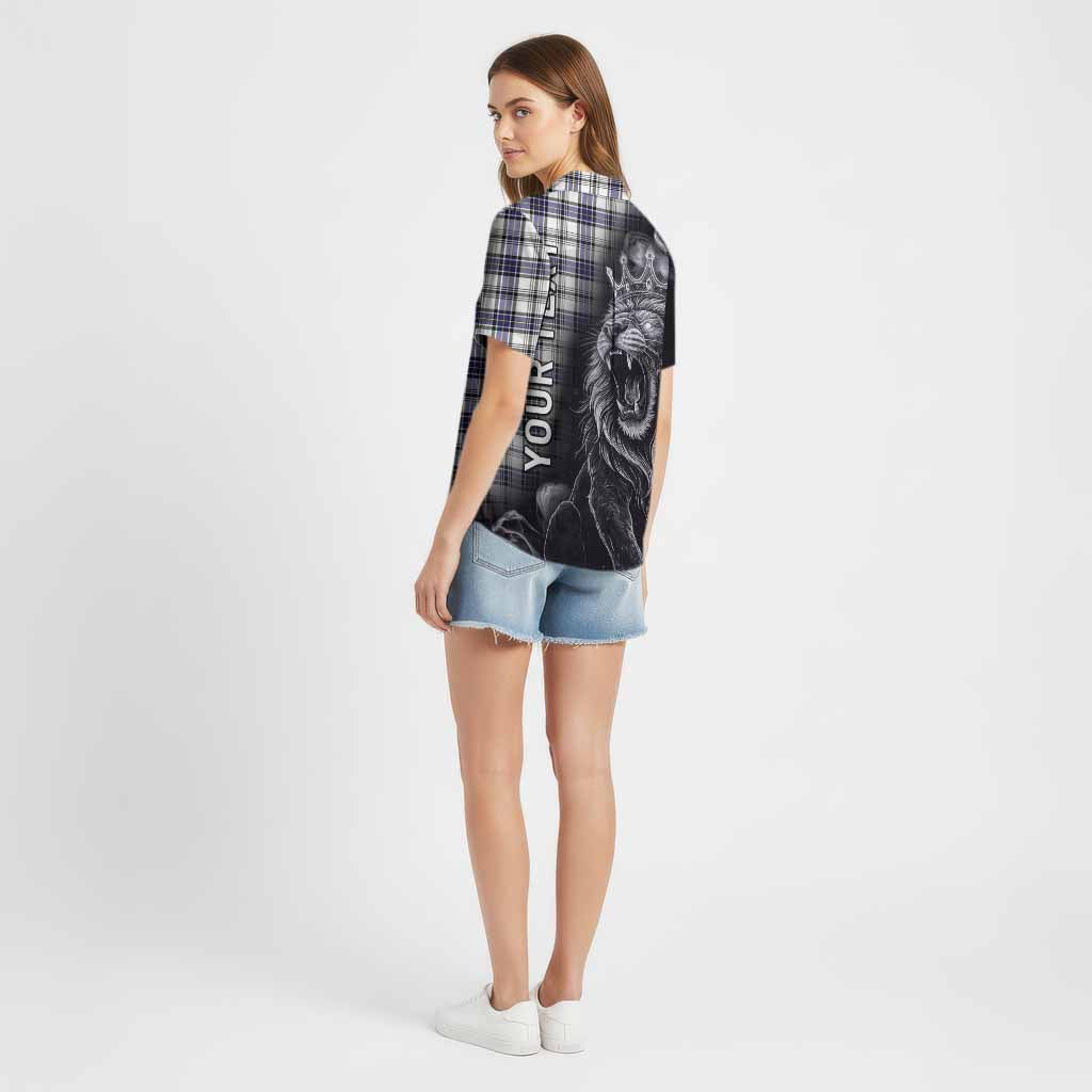 Hannay Tartan Cotton Hawaiian Shirt Roaring Lion Heritage