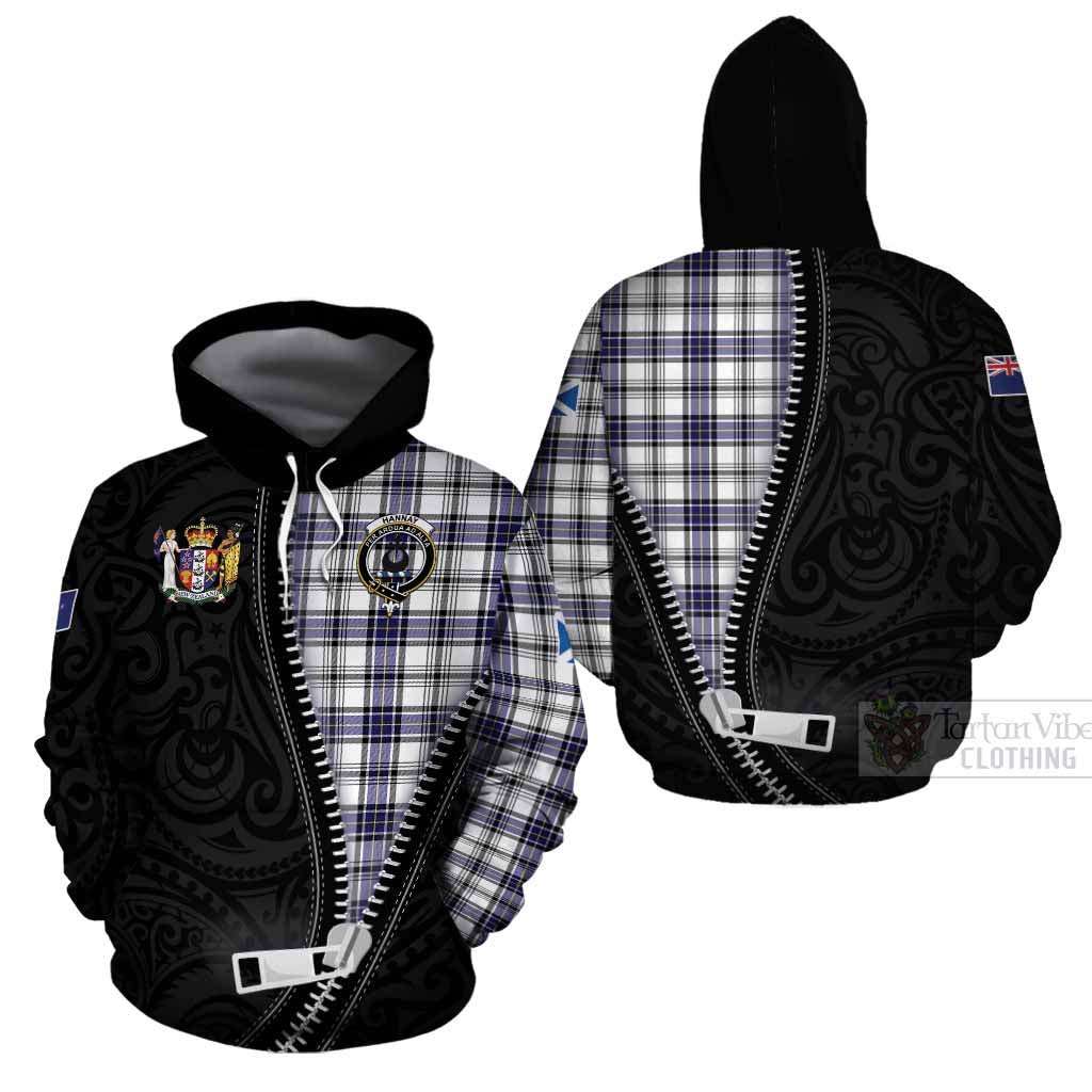 Hannay Tartan Cotton Hoodie New Zealand Pattern Unique Zipper Stylized