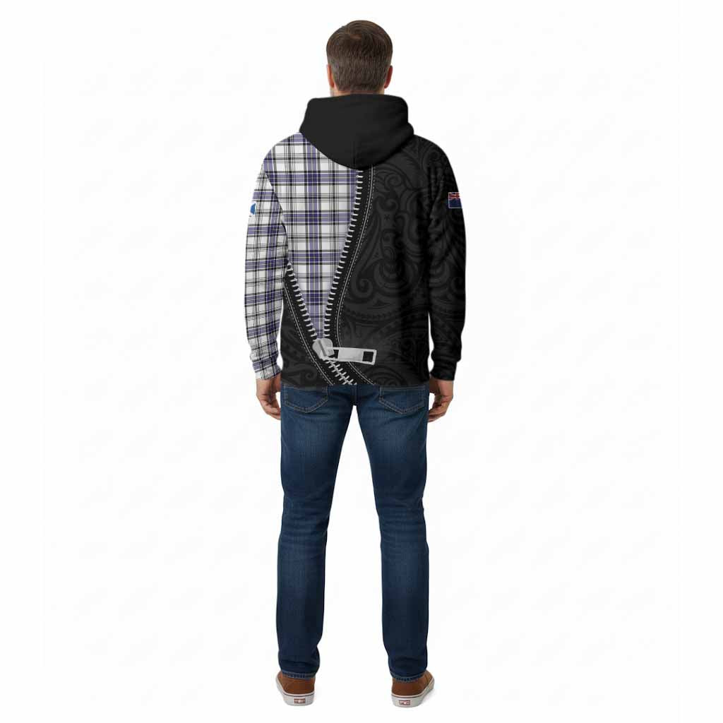 Hannay Tartan Cotton Hoodie New Zealand Pattern Unique Zipper Stylized