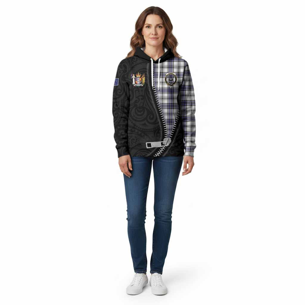 Hannay Tartan Cotton Hoodie New Zealand Pattern Unique Zipper Stylized