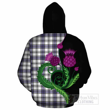 Hannay Tartan Cotton Hoodie Traditional Scottish Thistle