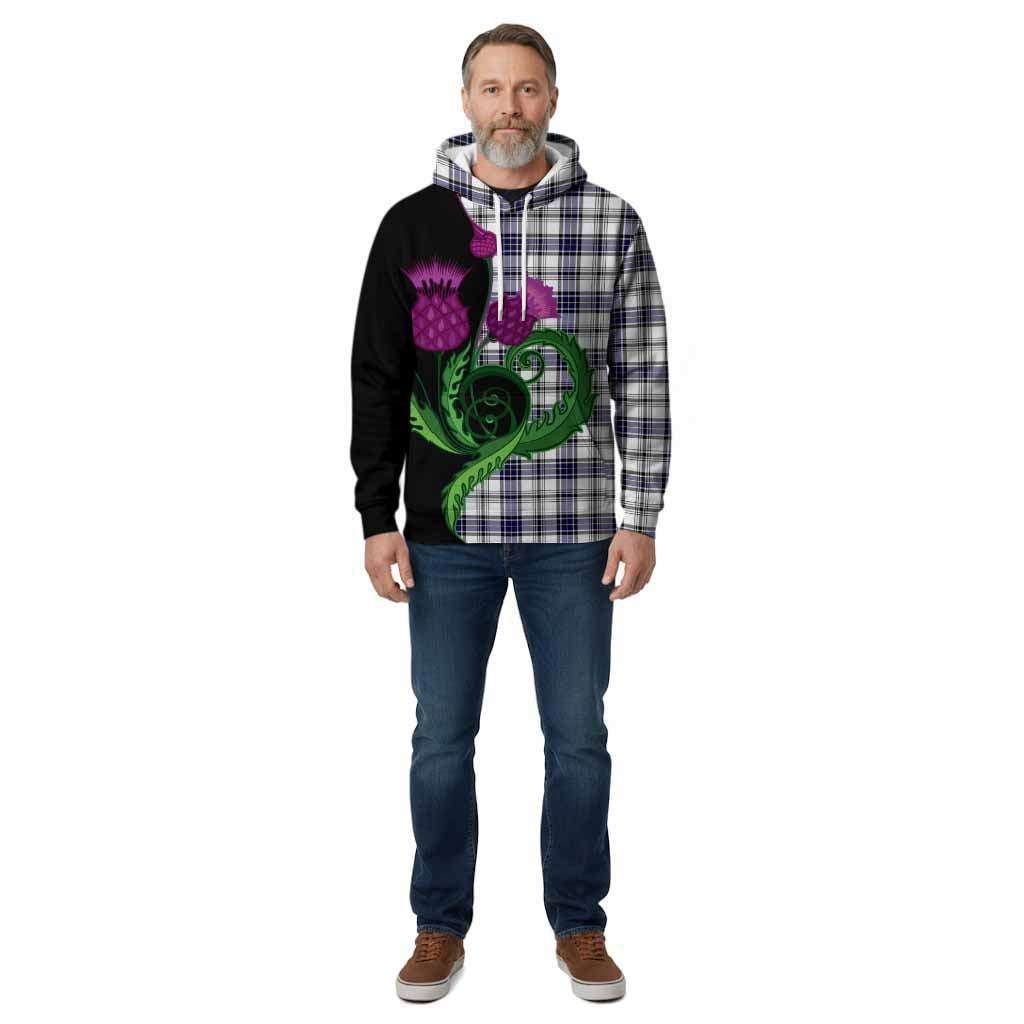 Hannay Tartan Cotton Hoodie Traditional Scottish Thistle