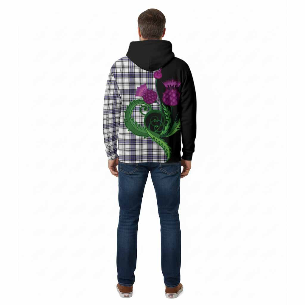 Hannay Tartan Cotton Hoodie Traditional Scottish Thistle