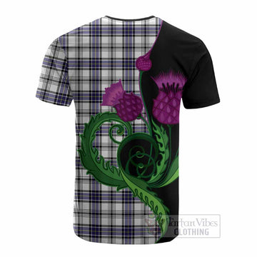 Hannay Tartan Cotton T-shirt Traditional Scottish Thistle