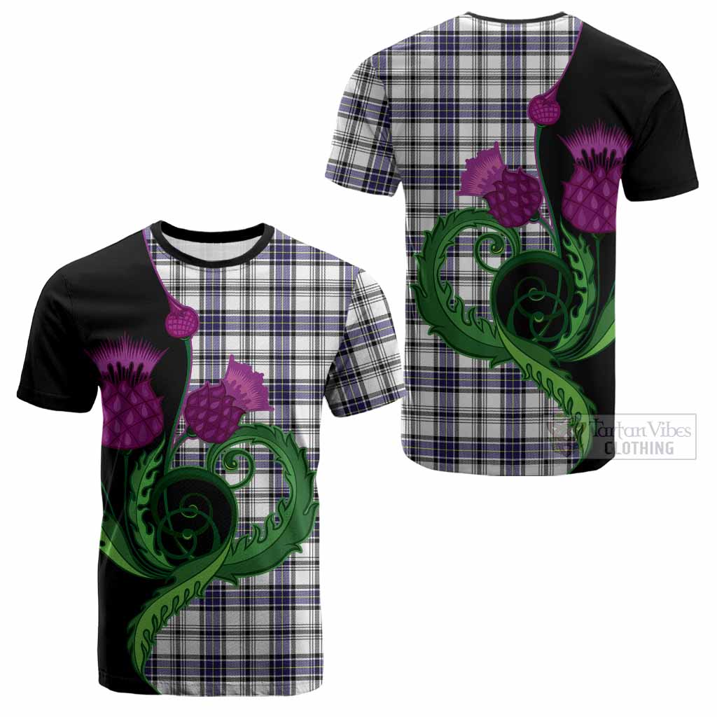 Hannay Tartan Cotton T-shirt Traditional Scottish Thistle