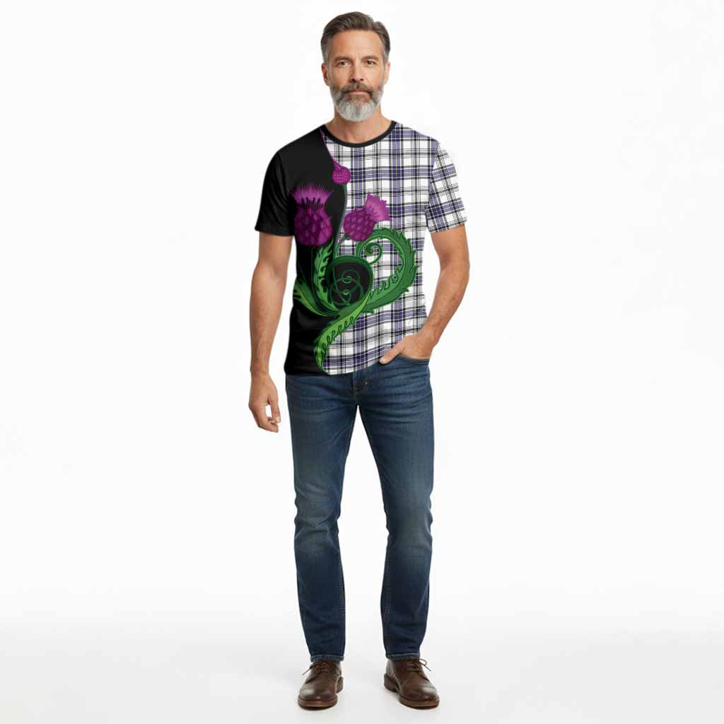 Hannay Tartan Cotton T-shirt Traditional Scottish Thistle