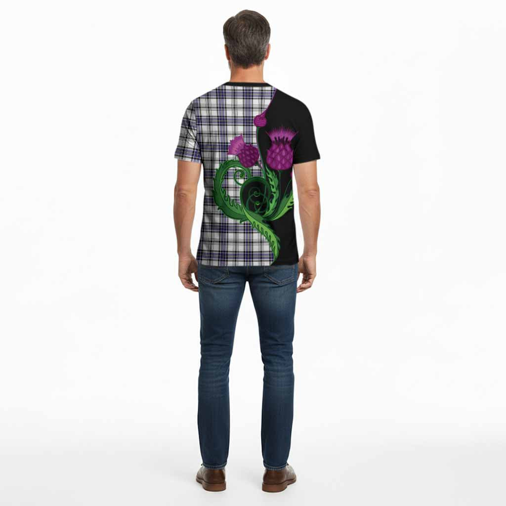 Hannay Tartan Cotton T-shirt Traditional Scottish Thistle