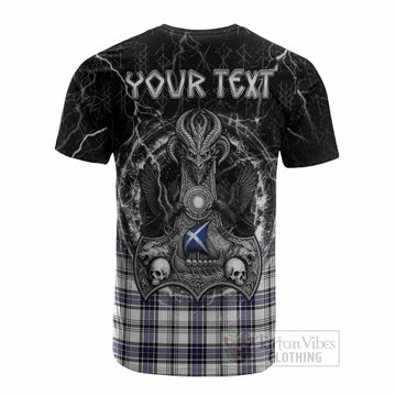 Hannay Tartan Crest Cotton T-shirt Celtic Odin's Raven Legacy