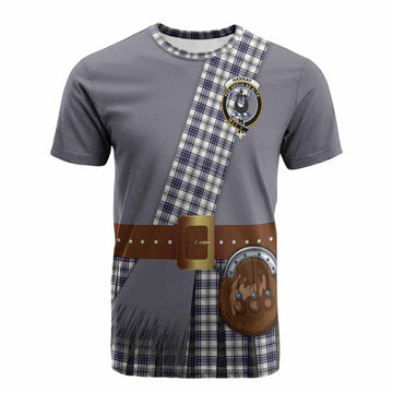 Hannay Tartan Crest Cotton T-shirt Kilt Costume Style