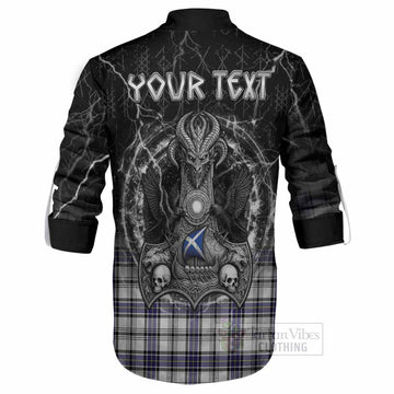 Hannay Tartan Crest Ghillie Shirt Celtic Odin's Raven Legacy