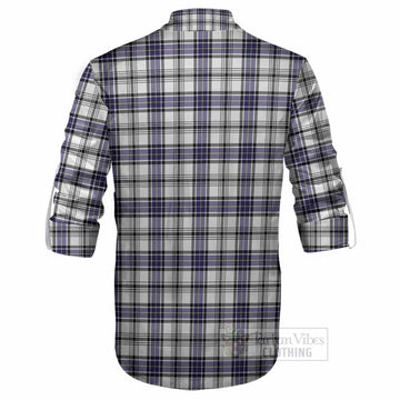 Hannay Tartan Crest Ghillie Shirt Ferocious Lion Style