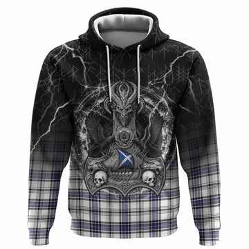 Hannay Tartan Crest Hoodie Celtic Odin's Raven Legacy