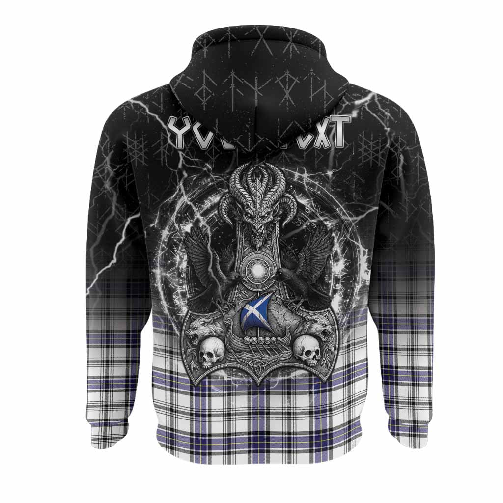 Hannay Tartan Crest Hoodie Celtic Odin's Raven Legacy