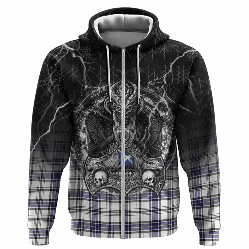 Hannay Tartan Crest Hoodie Celtic Odin's Raven Legacy