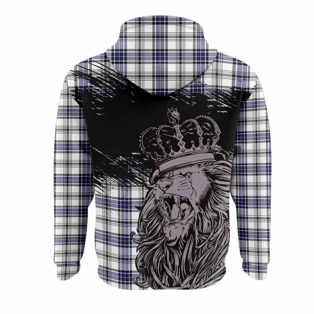 Hannay Tartan Crest Hoodie Crowned Lion Heritage Style