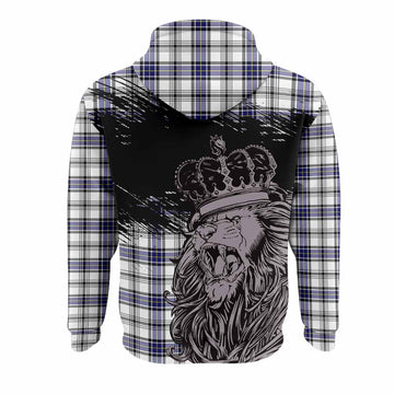 Hannay Tartan Crest Hoodie Crowned Lion Heritage Style