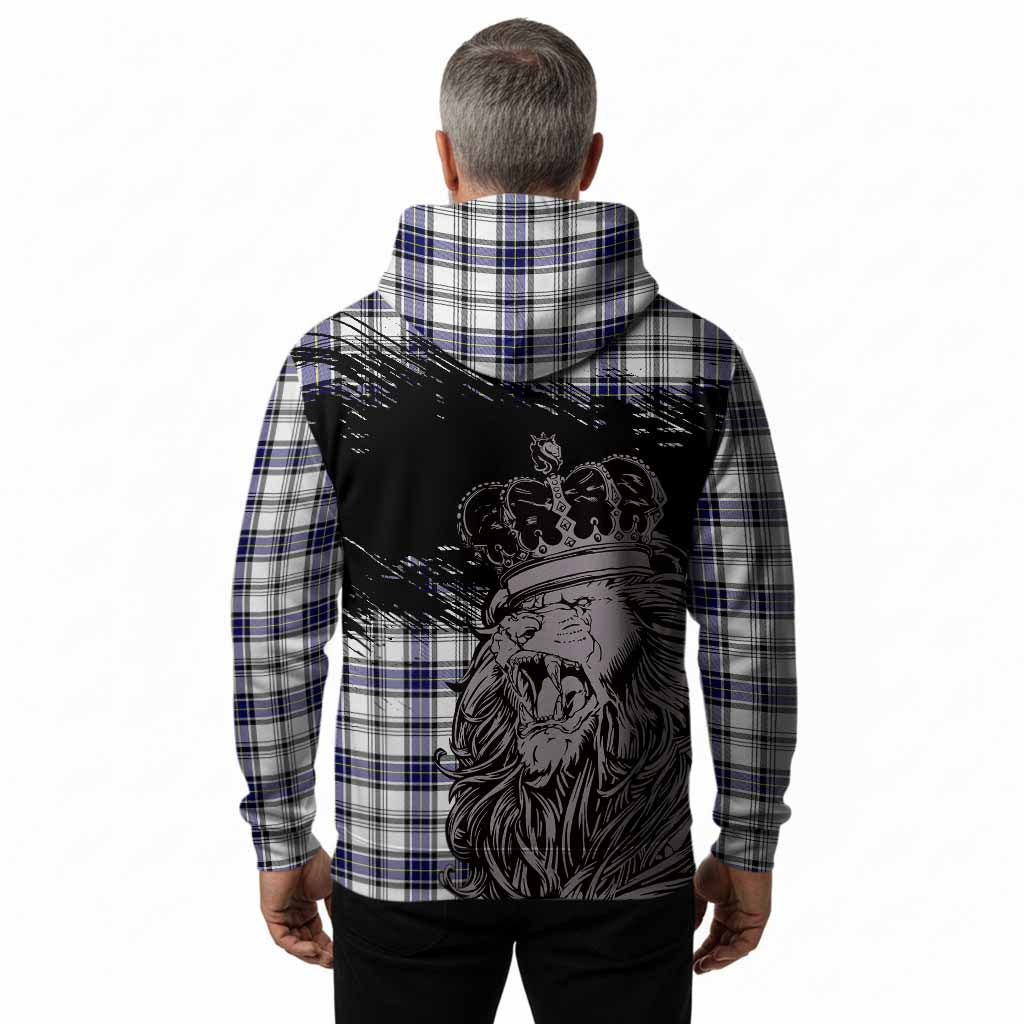 Hannay Tartan Crest Hoodie Crowned Lion Heritage Style