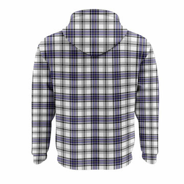 Hannay Tartan Crest Hoodie Ferocious Lion Style