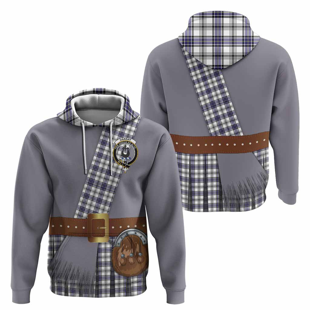 Hannay Tartan Crest Hoodie Kilt Costume Style