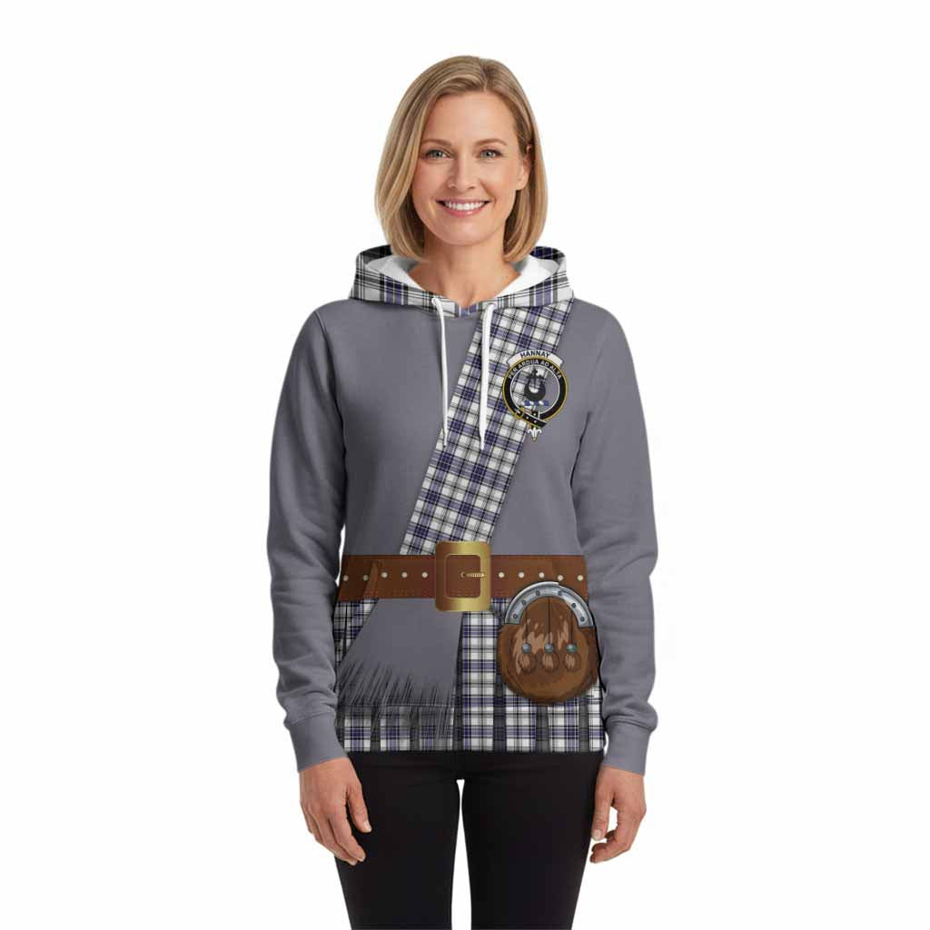 Hannay Tartan Crest Hoodie Kilt Costume Style