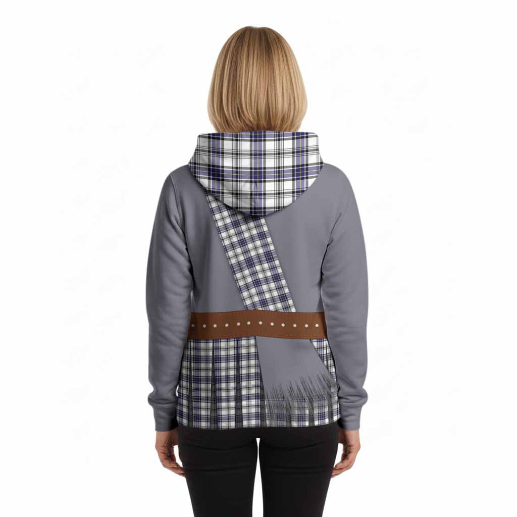 Hannay Tartan Crest Hoodie Kilt Costume Style
