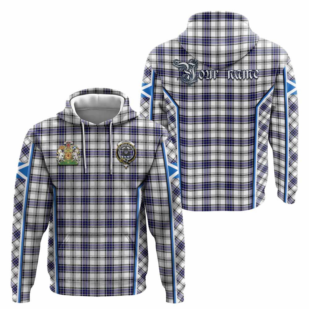 Hannay Tartan Crest Hoodie Scotland Coat of Arm Flag Style - Tartan Vibes Clothing