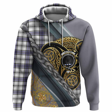 Hannay Tartan Crest Hoodie Scottish Triskele Celtic