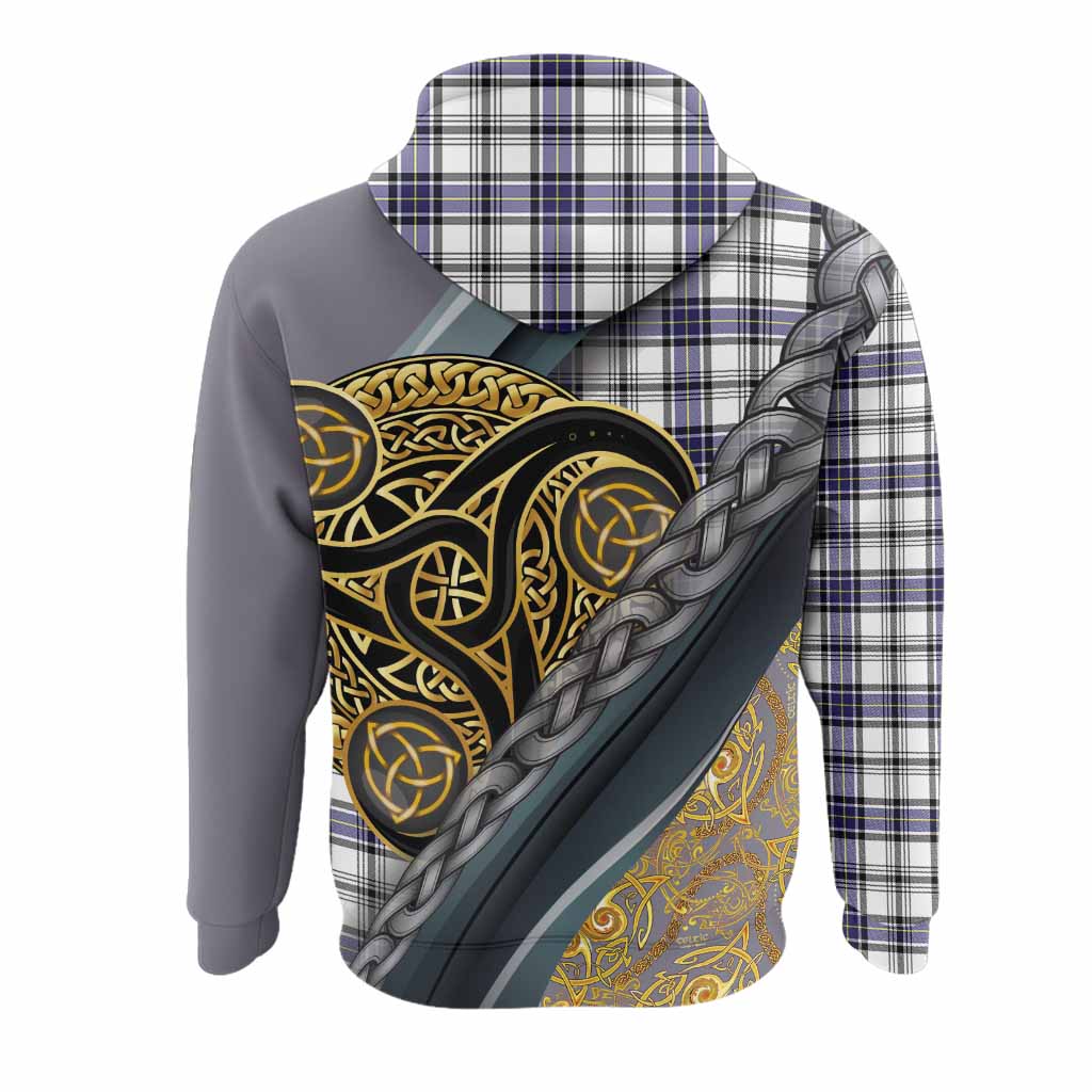 Hannay Tartan Crest Hoodie Scottish Triskele Celtic
