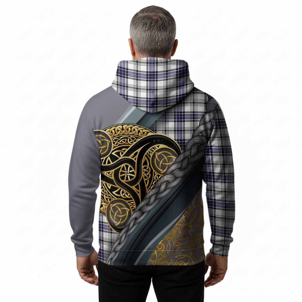 Hannay Tartan Crest Hoodie Scottish Triskele Celtic
