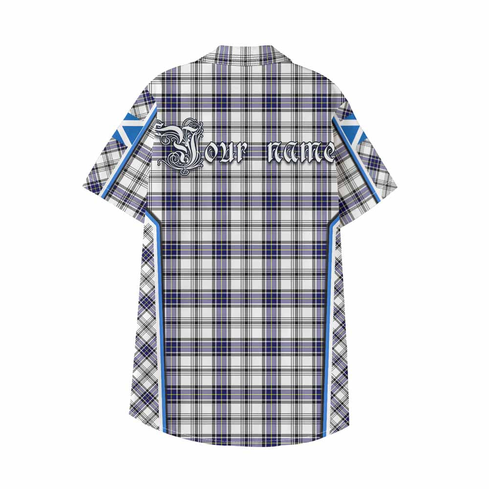 Hannay Tartan Crest Kid Hawaiian Shirt Scotland Coat of Arm Flag Style - Tartan Vibes Clothing