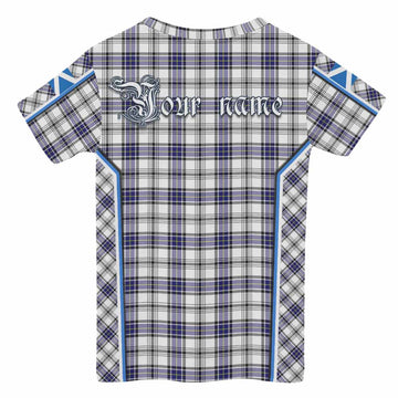 Hannay Tartan Crest Kid T-shirt Scotland Coat of Arm Flag Style - Tartan Vibes Clothing