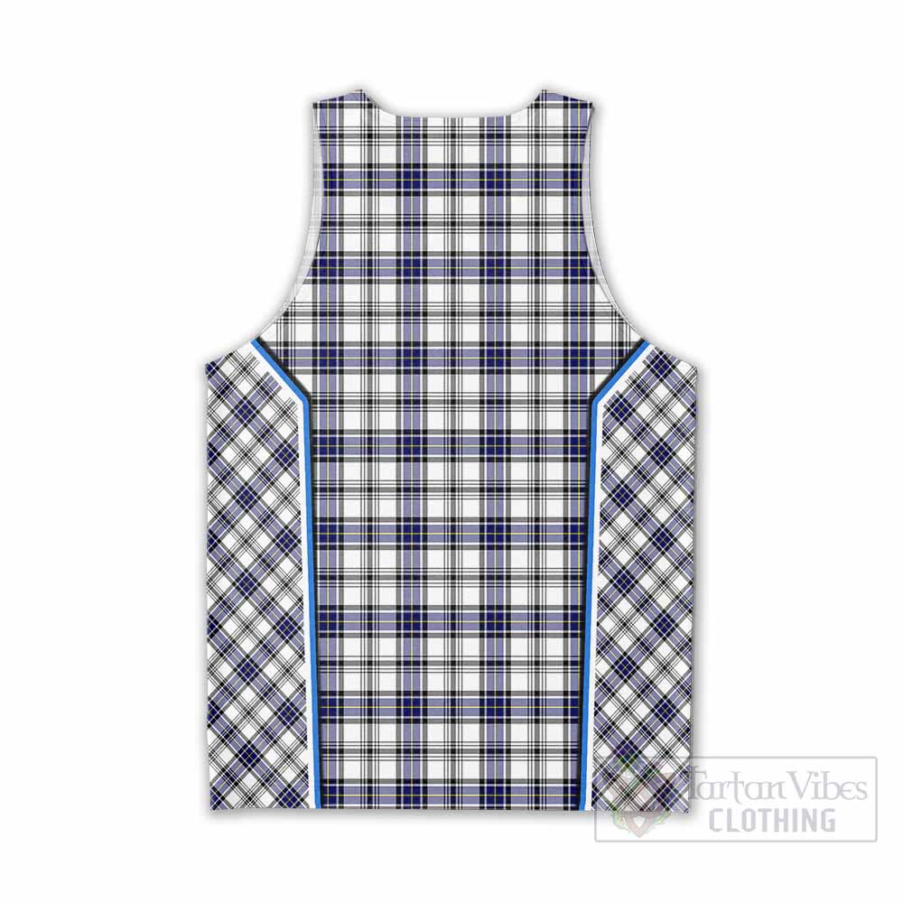 Hannay Tartan Crest Men Tank Top Scotland Coat of Arm Flag Style - Tartan Vibes Clothing