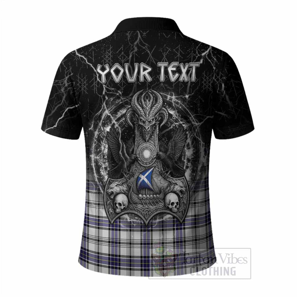 Hannay Tartan Crest Polo Shirt Celtic Odin's Raven Legacy