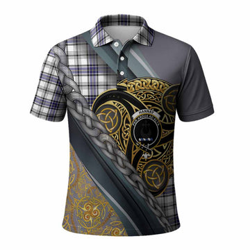 Hannay Tartan Crest Polo Shirt Scottish Triskele Celtic