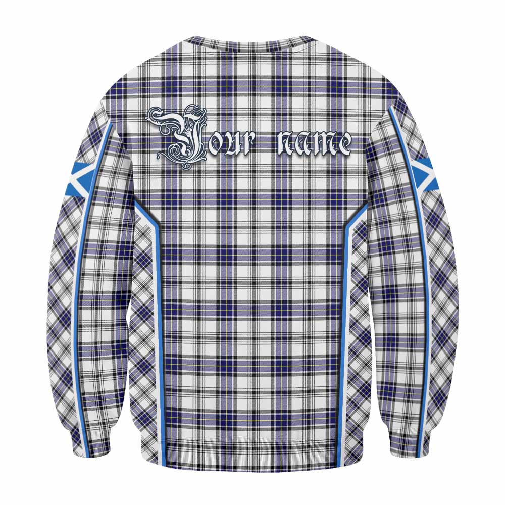 Hannay Tartan Crest Sweatshirt Scotland Coat of Arm Flag Style - Tartan Vibes Clothing