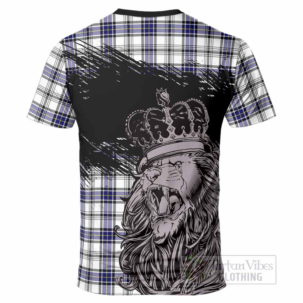 Hannay Tartan Crest T-Shirt Crowned Lion Heritage Style
